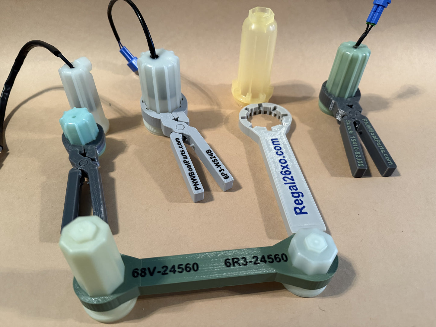 All 5 filter wrenches