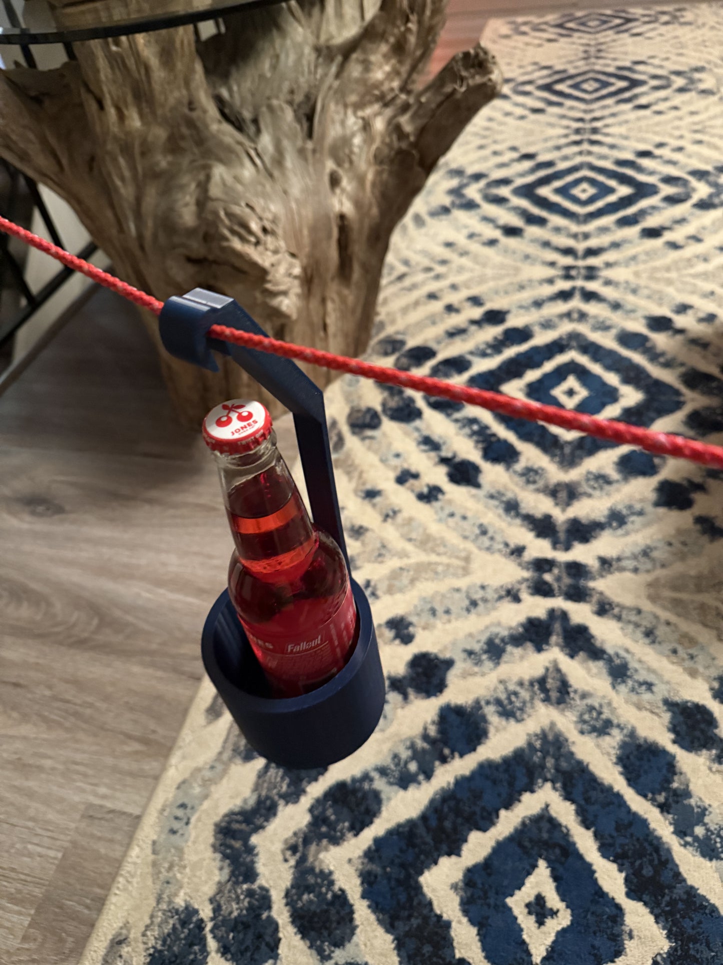 Cup/can holder rope mount