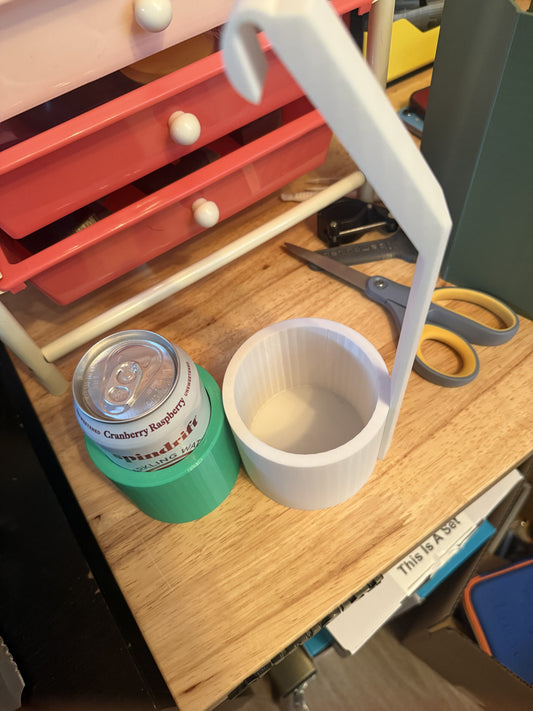 Cup/can holder rope mount